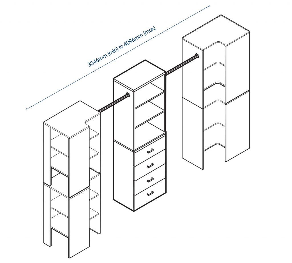 NEW! Virginia Fullwidth Wardrobe System EzyNeezy Online