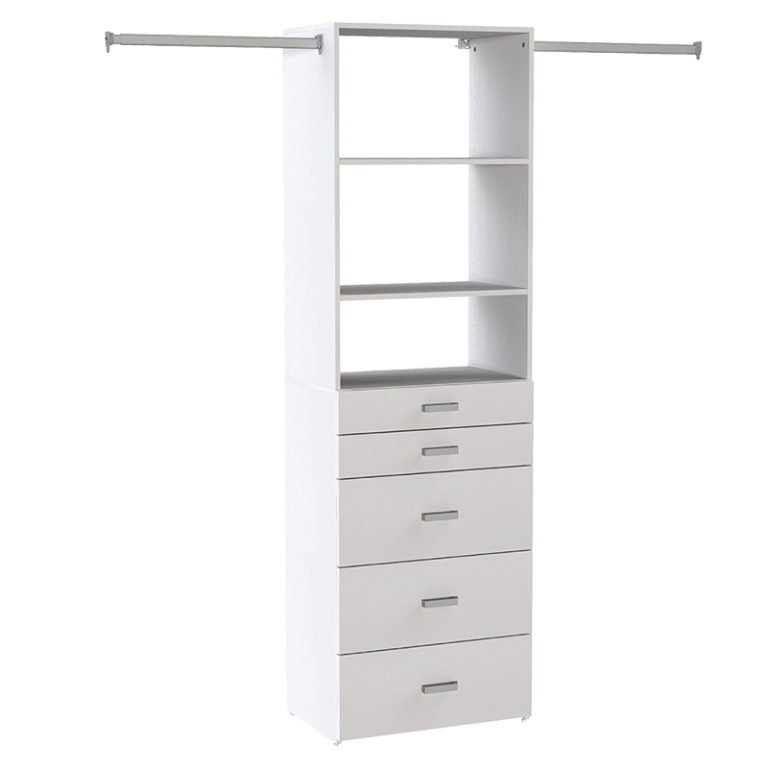 Kent Wardrobe Organiser white GetSorted